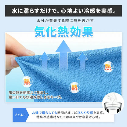 KinkinCool™ 冷感UVカットポンチョ｜抗菌・超軽量・ひんやりメッシュ