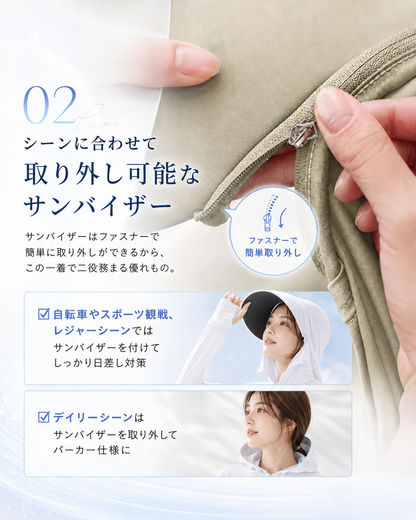 Nagomi 接触冷感UVパーカー｜送料無料