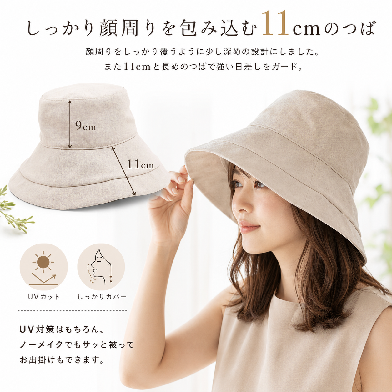 Nagomi 完全遮光UVハット