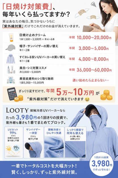 Nagomi 接触冷感UVパーカー｜送料無料