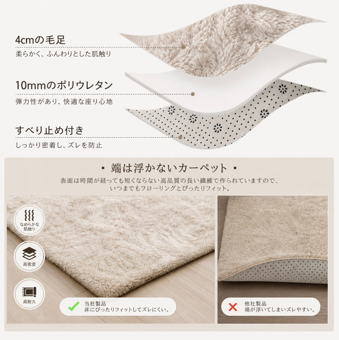 Cozy Mat™｜おうち時間に・やわらかラグ