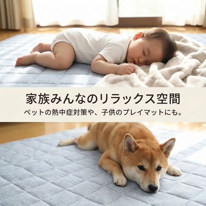 CoolNest™ 冷感ラグ｜接触冷感・丸洗いOK・北欧デザイン